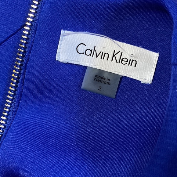 Calvin Klein blue midi bodycon dress - Picture 4 of 4